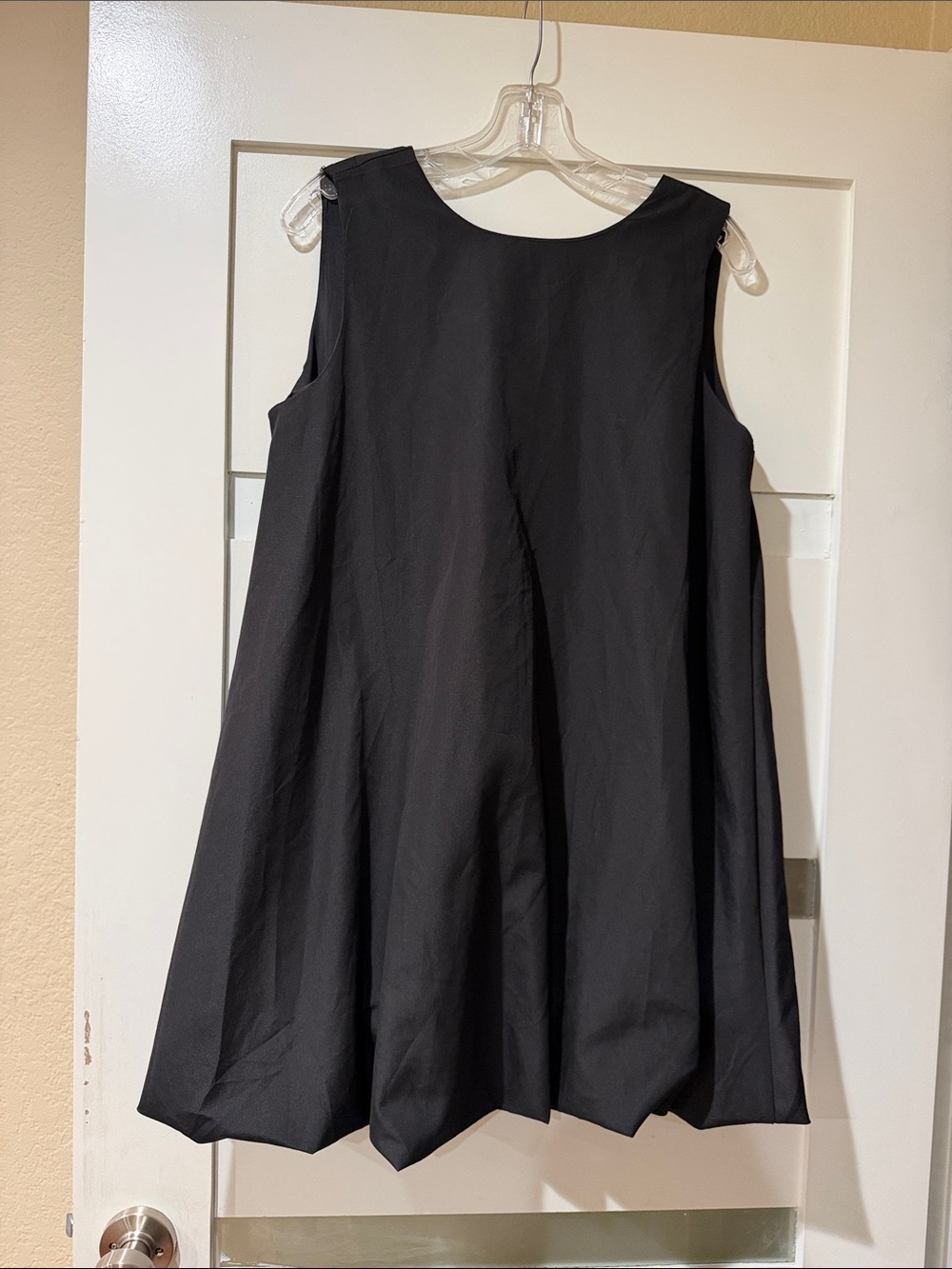 Classic Black Sleeveless A-Line Dress